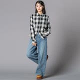 チェックシャツ×リブカーディガンセット(130~160cm) | ZIDDY | 詳細画像4 