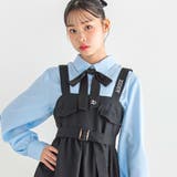 シフォンプリーツ切り替えジャンパースカート(130~160cm) | ZIDDY | 詳細画像6
