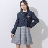 【 ニコ☆プチ 掲載 】グレンチェックジャンパースカート(130~160cm) | ZIDDY | 詳細画像3 