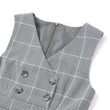 【 ニコ☆プチ 掲載 】グレンチェックジャンパースカート(130~160cm) | ZIDDY | 詳細画像9 