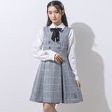 ブラック系 | 【 ニコ☆プチ 掲載 】グレンチェックジャンパースカート(130~160cm) | ZIDDY