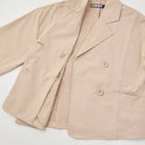 【 ニコ☆プチ 掲載 】トレンチコート風ブルゾン(130~160cm) | ZIDDY | 詳細画像21 