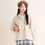 【 ニコ☆プチ 掲載 】トレンチコート風ブルゾン(130~160cm) | ZIDDY | 詳細画像3 