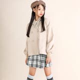 【 ニコ☆プチ 掲載 】トレンチコート風ブルゾン(130~160cm) | ZIDDY | 詳細画像5 