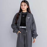 【 ニコ☆プチ 掲載 】ハイネックデニムジャケット(130~160cm) | ZIDDY | 詳細画像5 