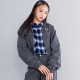 【 ニコ☆プチ 掲載 】ハイネックデニムジャケット(130~160cm) | ZIDDY | 詳細画像7 