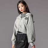 グレー | ウエスタン短丈ジップアップパーカー(130~160cm) | ZIDDY