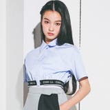 【 ニコ☆プチ 掲載 】裾ゴムクロップドシャツ(130~160cm) | ZIDDY | 詳細画像1 