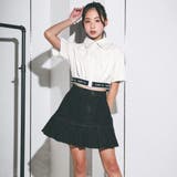 【 ニコ☆プチ 掲載 】裾ゴムクロップドシャツ(130~160cm) | ZIDDY | 詳細画像4 