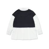 【 ニコ☆プチ 掲載 】ショートベストドッキング風シャツ(130~160cm) | ZIDDY | 詳細画像12 