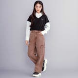 【 ニコ☆プチ 掲載 】ショートベストドッキング風シャツ(130~160cm) | ZIDDY | 詳細画像4 