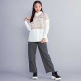 【 ニコ☆プチ 掲載 】ショートベストドッキング風シャツ(130~160cm) | ZIDDY | 詳細画像6 