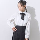 【 ニコ☆プチ 掲載 】リボン付きブラウス(130~160cm) | ZIDDY | 詳細画像1 