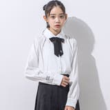 【 ニコ☆プチ 掲載 】リボン付きブラウス(130~160cm) | ZIDDY | 詳細画像4 