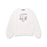 ネコプリント裏起毛トレーナー(130~160cm) | ZIDDY | 詳細画像6 