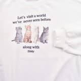 ネコプリント裏起毛トレーナー(130~160cm) | ZIDDY | 詳細画像9 