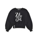 ブラック | 箔プリントトレーナー(130~160cm) | ZIDDY