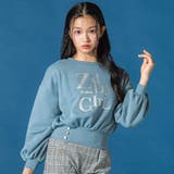 ブルー | 箔プリントトレーナー(130~160cm) | ZIDDY