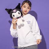 オフホワイト | 【クロミ】ロゴプリント刺しゅうフーディ(130~160cm) | ZIDDY