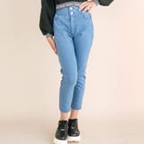 【 ニコ☆プチ 掲載 】プチハイウエストスキニー(130~160cm) | ZIDDY | 詳細画像1 