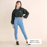 【 ニコ☆プチ 掲載 】プチハイウエストスキニー(130~160cm) | ZIDDY | 詳細画像2 