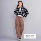 【 ニコ☆プチ 掲載 】デニムカーゴパンツ(130~160cm) | ZIDDY | 詳細画像2