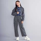 【 ニコ☆プチ 掲載 】デニムカーゴパンツ(130~160cm) | ZIDDY | 詳細画像9