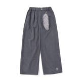 キーホルダー付きサテンライクワイドパンツ(130~160cm) | ZIDDY | 詳細画像11