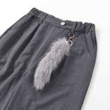 キーホルダー付きサテンライクワイドパンツ(130~160cm) | ZIDDY | 詳細画像13