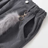 キーホルダー付きサテンライクワイドパンツ(130~160cm) | ZIDDY | 詳細画像15