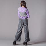 キーホルダー付きサテンライクワイドパンツ(130~160cm) | ZIDDY | 詳細画像7