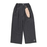 キーホルダー付きサテンライクワイドパンツ(130~160cm) | ZIDDY | 詳細画像8