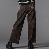 ブラウン | フロッキーワイドデニム(130~160cm) | ZIDDY