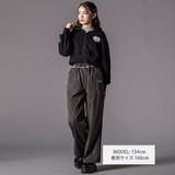 チラレースウエストワイドパンツ(130~160cm) | ZIDDY | 詳細画像3 