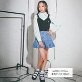 裾切り替えプリーツデニムスカパン(130~160cm) | ZIDDY | 詳細画像3 