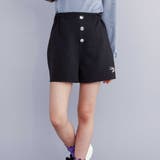 ブラック | ボタンショートパンツ(130~160cm) | ZIDDY