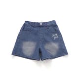 【 ニコ☆プチ 掲載 】オーバーダイショートデニムパンツ(130~160cm) | ZIDDY | 詳細画像16 