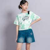 【 ニコ☆プチ 掲載 】オーバーダイショートデニムパンツ(130~160cm) | ZIDDY | 詳細画像7 