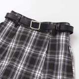 合皮ベルト付きチェックスカパン(130~160cm) | ZIDDY | 詳細画像15