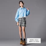 合皮ベルト付きチェックスカパン(130~160cm) | ZIDDY | 詳細画像3