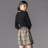 合皮ベルト付きチェックスカパン(130~160cm) | ZIDDY | 詳細画像8