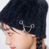 【 ニコ☆プチ 掲載 】蝶チャーム付きバケットハット | ZIDDY | 詳細画像3 