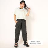 ロゴ刺繍ボーダーTシャツ(130~160cm) | ZIDDY | 詳細画像2 