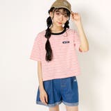 ロゴ刺繍ボーダーTシャツ(130~160cm) | ZIDDY | 詳細画像5 