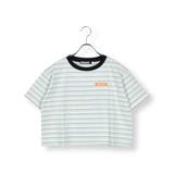 ロゴ刺繍ボーダーTシャツ(130~160cm) | ZIDDY | 詳細画像6 