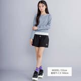 【 ニコ☆プチ 掲載 】クロスネック裾花柄Tシャツ(130~160cm) | ZIDDY | 詳細画像3 