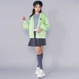 【 ニコ☆プチ 掲載 】クロスネック裾花柄Tシャツ(130~160cm) | ZIDDY | 詳細画像5 