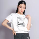 ホワイト | ネックレス付きバラモチーフTシャツ(130~160cm) | ZIDDY
