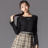 ブラック | メロウリブテレコ長袖Tシャツ(130~160cm) | ZIDDY