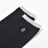 【 ニコ☆プチ 掲載 】【日本製】ラメライン入りハイソックス(19~24cm) | ZIDDY | 詳細画像4 